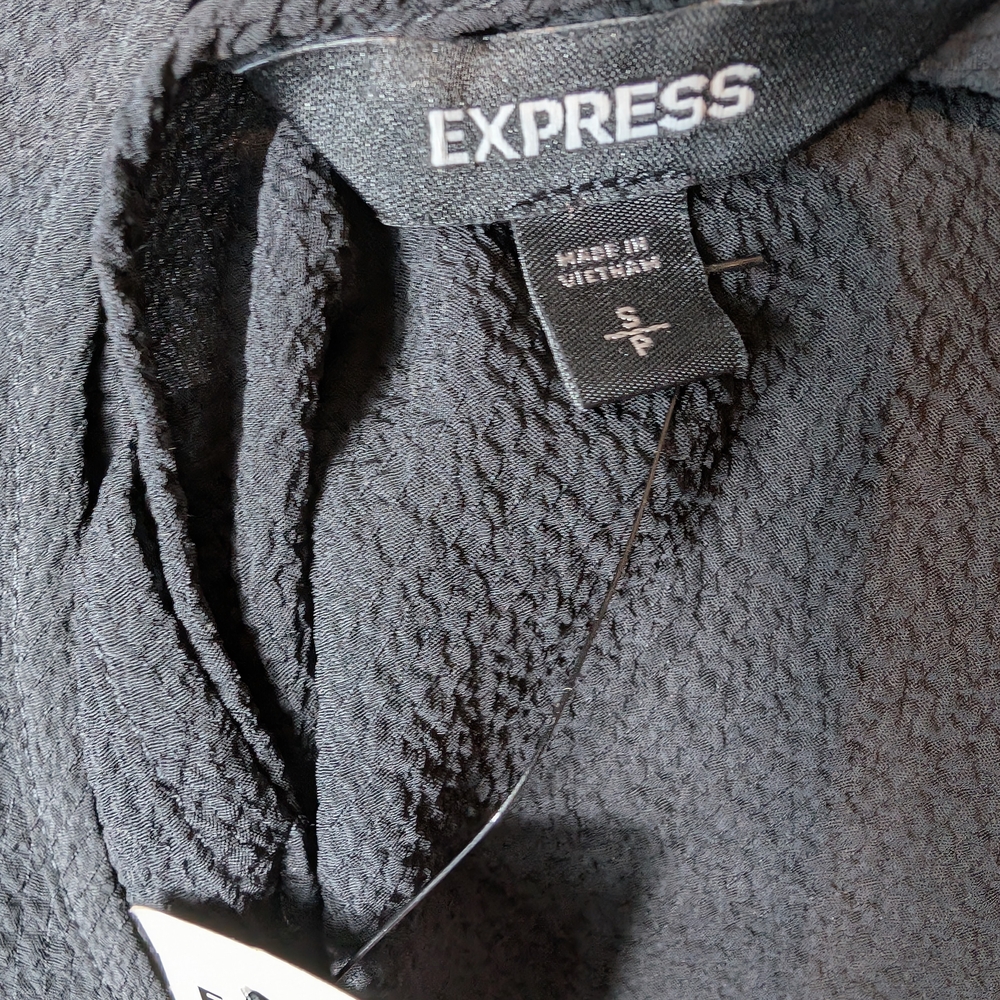 Express Black Peplum Blouse - Picture 9 of 12